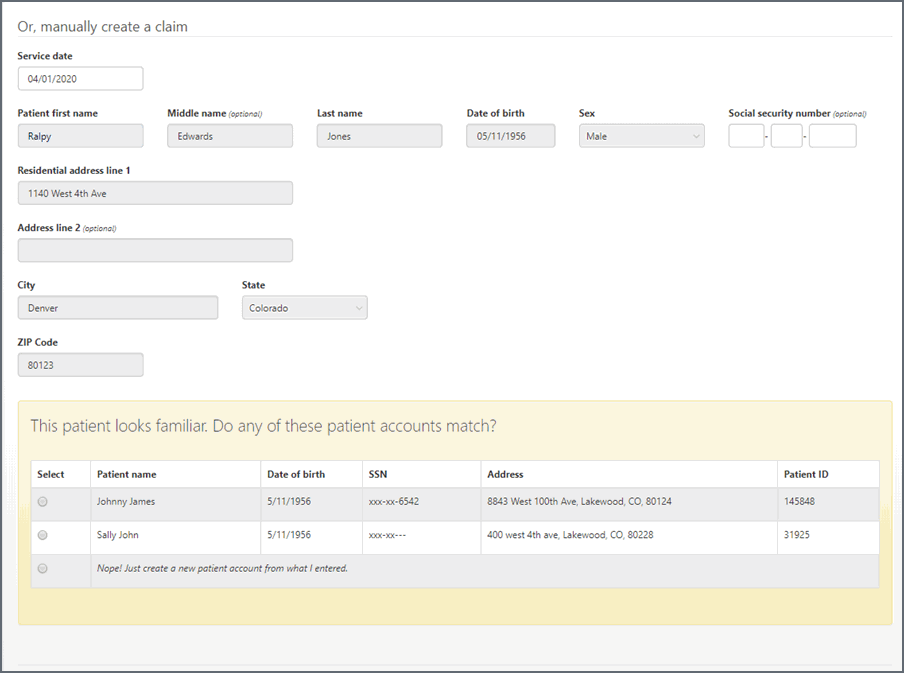 Duplicate Patient Records